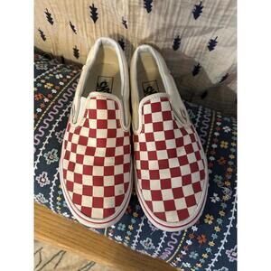 VANS Classic Slip On Red Checkered - 8W|6.5M